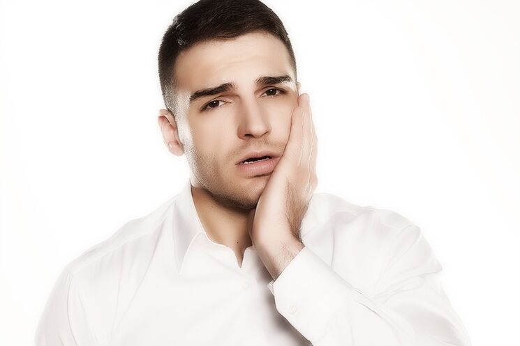 Dolor de muelas y caries como causas de prostatitis.